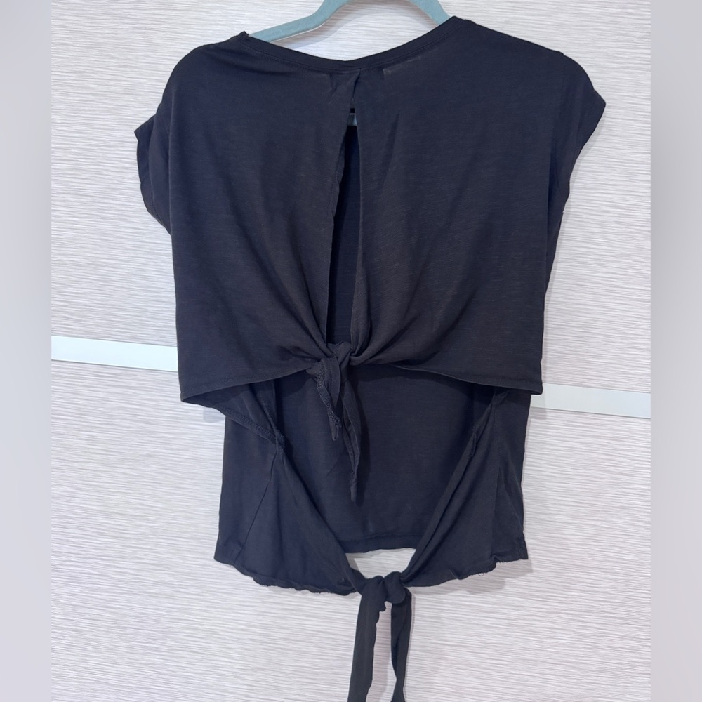 Brave Soul Black Top with Open Back in XS